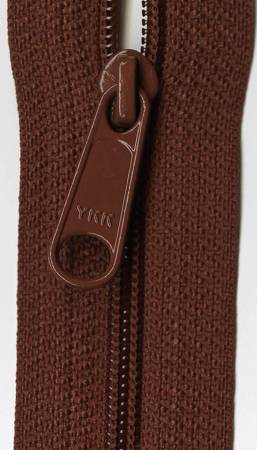 22" Designer Accents Ziplon Zipper Zipper YKK Dark Rust
